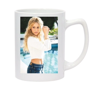 Shakira 14oz White Statesman Mug