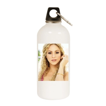 Shakira White Water Bottle With Carabiner