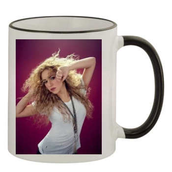 Shakira 11oz Colored Rim & Handle Mug