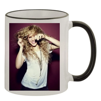 Shakira 11oz Colored Rim & Handle Mug