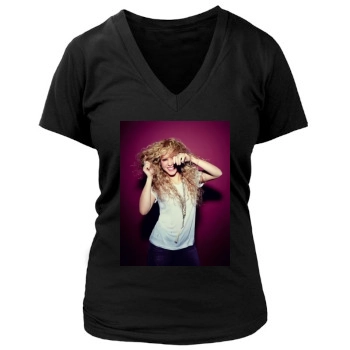 Shakira Women's Deep V-Neck TShirt