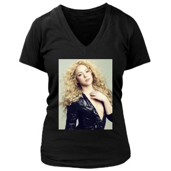 Shakira Women's Deep V-Neck TShirt