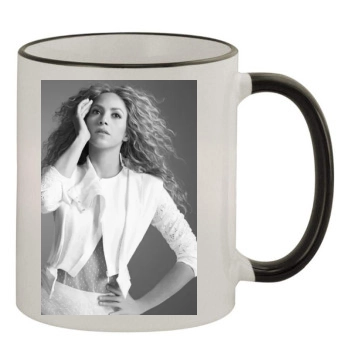 Shakira 11oz Colored Rim & Handle Mug