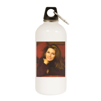 Shania Twain White Water Bottle With Carabiner