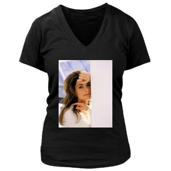 Shania Twain Women's Deep V-Neck TShirt