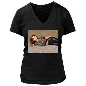 Shania Twain Women's Deep V-Neck TShirt