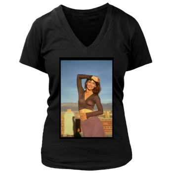 Shania Twain Women's Deep V-Neck TShirt