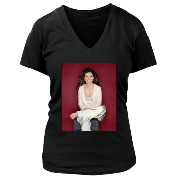 Shania Twain Women's Deep V-Neck TShirt