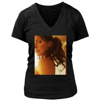 Shania Twain Women's Deep V-Neck TShirt