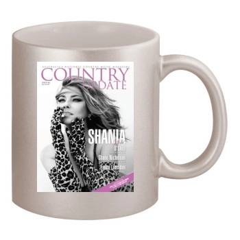 Shania Twain 11oz Metallic Silver Mug