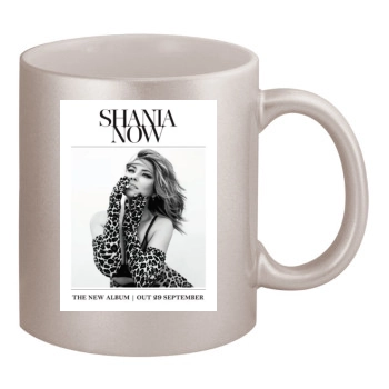 Shania Twain 11oz Metallic Silver Mug