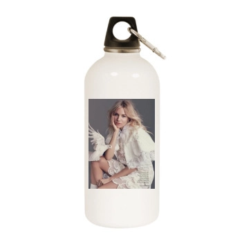 Sienna Miller White Water Bottle With Carabiner