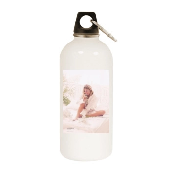 Sienna Miller White Water Bottle With Carabiner