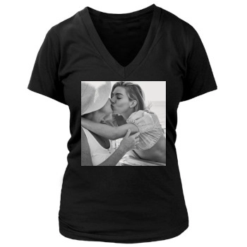 Sienna Miller Women's Deep V-Neck TShirt