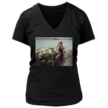 Sienna Miller Women's Deep V-Neck TShirt