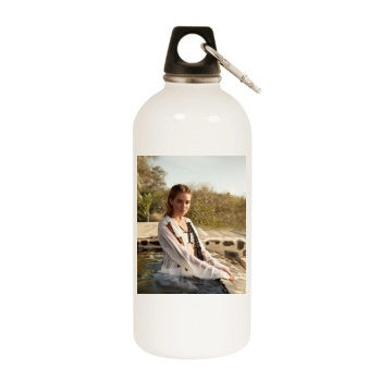 Sienna Miller White Water Bottle With Carabiner