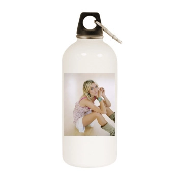 Sienna Miller White Water Bottle With Carabiner