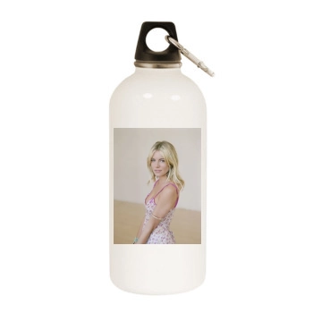 Sienna Miller White Water Bottle With Carabiner