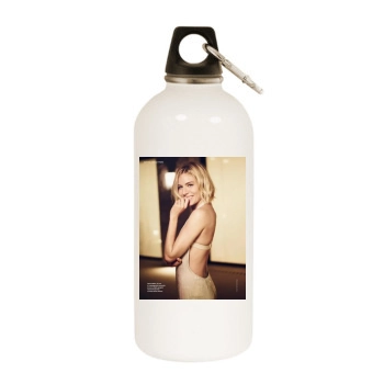 Sienna Miller White Water Bottle With Carabiner