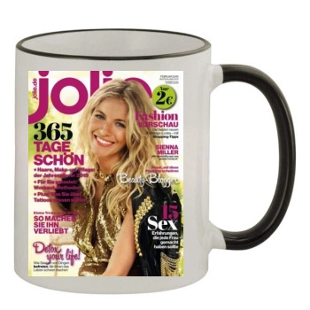 Sienna Miller 11oz Colored Rim & Handle Mug