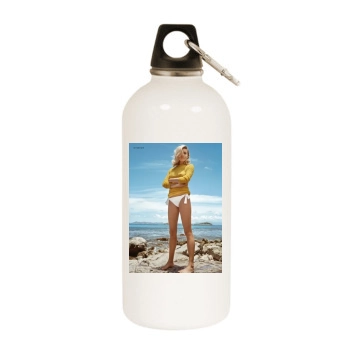 Sienna Miller White Water Bottle With Carabiner