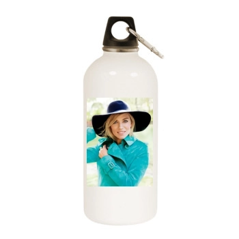 Sienna Miller White Water Bottle With Carabiner