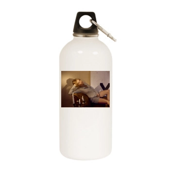 Sienna Miller White Water Bottle With Carabiner