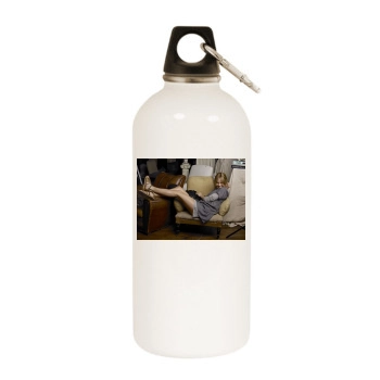 Sienna Miller White Water Bottle With Carabiner