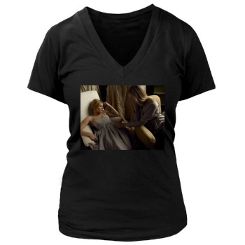 Sienna Miller Women's Deep V-Neck TShirt