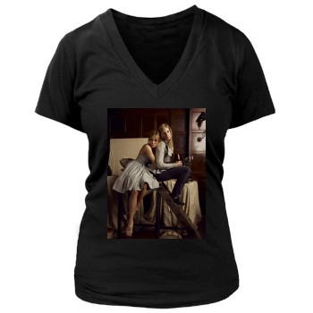 Sienna Miller Women's Deep V-Neck TShirt