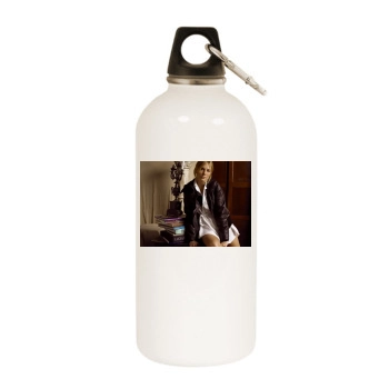 Sienna Miller White Water Bottle With Carabiner