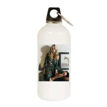 Sienna Miller White Water Bottle With Carabiner