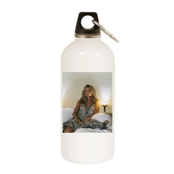 Sienna Miller White Water Bottle With Carabiner