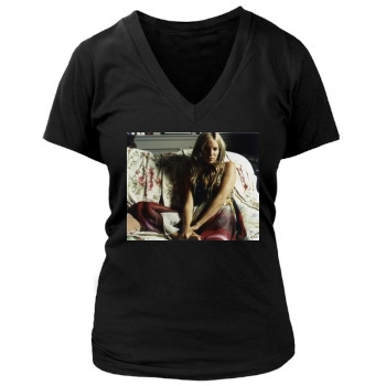 Sienna Miller Women's Deep V-Neck TShirt