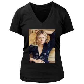 Sienna Miller Women's Deep V-Neck TShirt