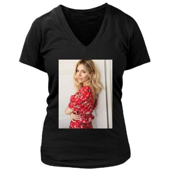 Sienna Miller Women's Deep V-Neck TShirt