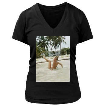 Sienna Miller Women's Deep V-Neck TShirt