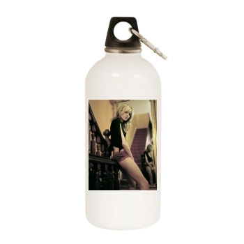 Sienna Miller White Water Bottle With Carabiner