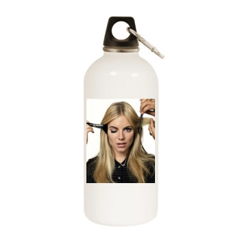 Sienna Miller White Water Bottle With Carabiner