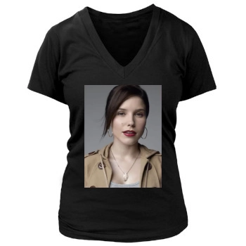 Sophia Bush Women's Deep V-Neck TShirt