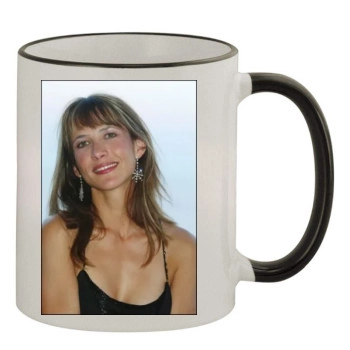 Sophie Marceau 11oz Colored Rim & Handle Mug