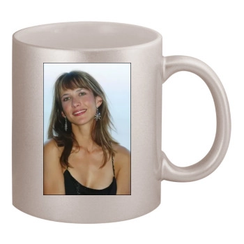 Sophie Marceau 11oz Metallic Silver Mug