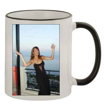 Sophie Marceau 11oz Colored Rim & Handle Mug