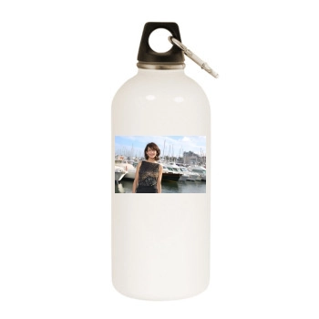 Sophie Marceau White Water Bottle With Carabiner