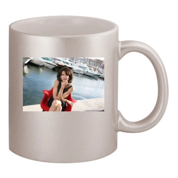 Sophie Marceau 11oz Metallic Silver Mug