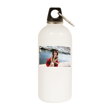 Sophie Marceau White Water Bottle With Carabiner