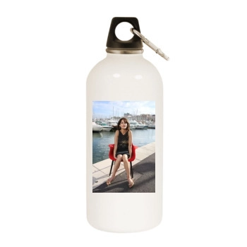 Sophie Marceau White Water Bottle With Carabiner