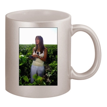 Sophie Marceau 11oz Metallic Silver Mug