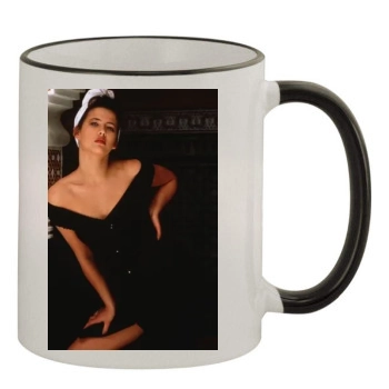 Sophie Marceau 11oz Colored Rim & Handle Mug