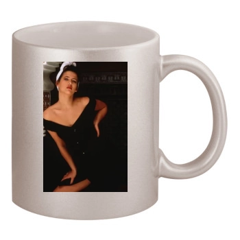 Sophie Marceau 11oz Metallic Silver Mug